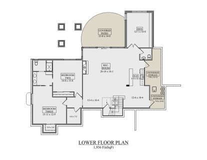 Basement for House Plan #5631-00328