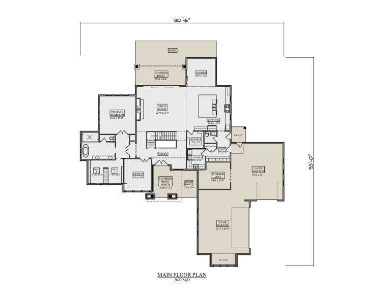 House Plan House Plan #35262 Drawing 1
