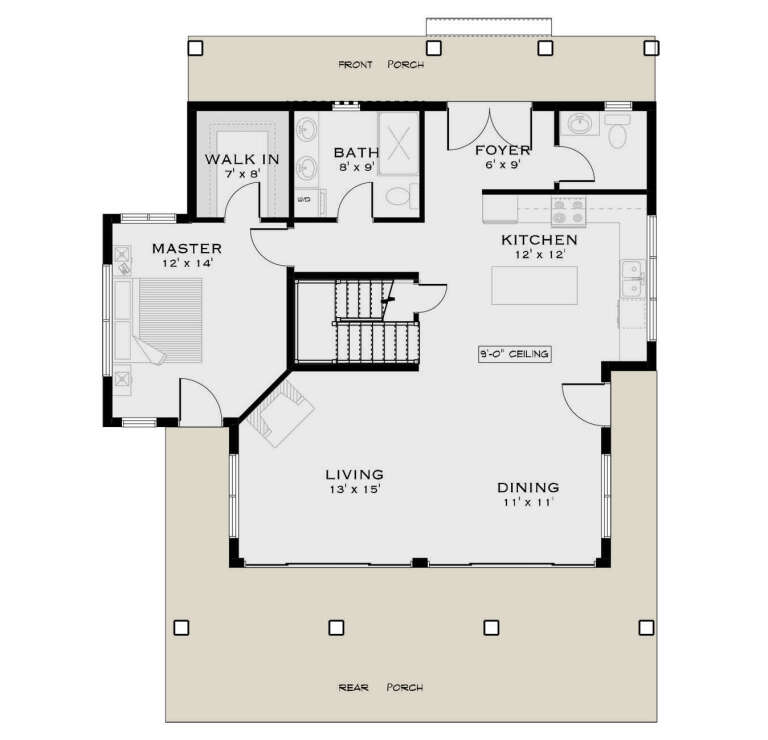 House Plan House Plan #35264 Drawing 1