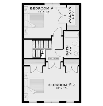 Second Floor for House Plan #5984-00056