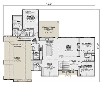 Main Floor  for House Plan #1958-00064