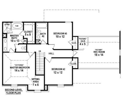 Floorplan 2 for House Plan #053-00462