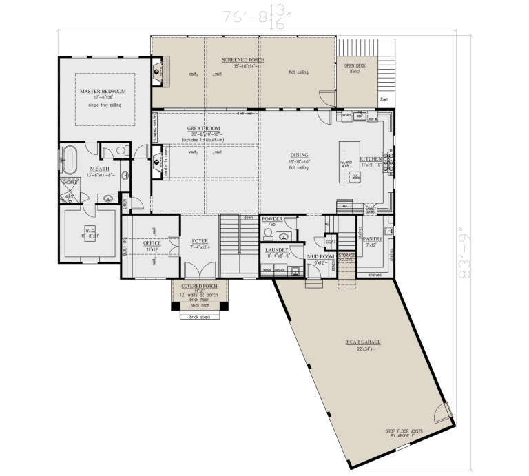 House Plan House Plan #35271 Drawing 1