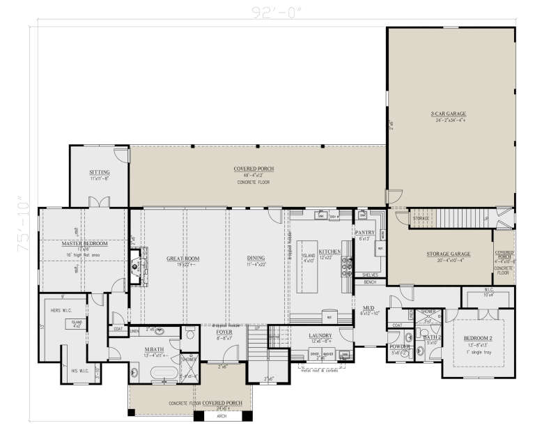 House Plan House Plan #35272 Drawing 1