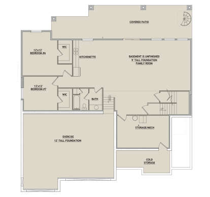 Basement  for House Plan #8768-00177