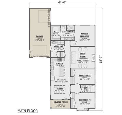 Main Floor  for House Plan #1958-00065