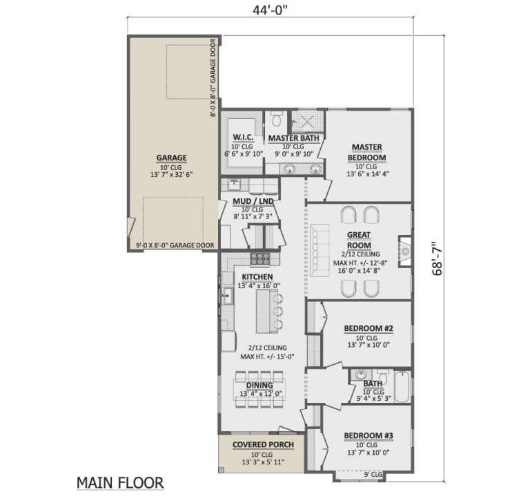 House Plan House Plan #35276 Drawing 1