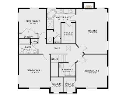 Second Floor for House Plan #2802-00510