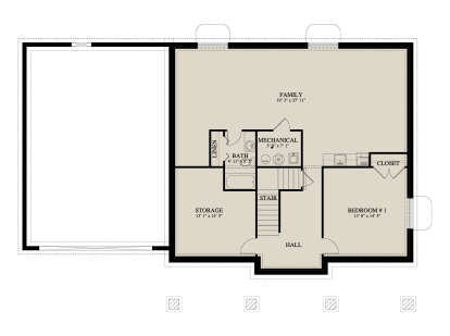 Basement  for House Plan #2802-00510