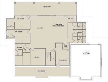 Basement  for House Plan #8768-00178
