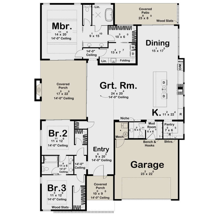 House Plan House Plan #35279 Drawing 1