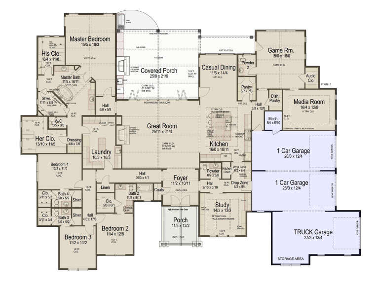 House Plan House Plan #35287 Drawing 1