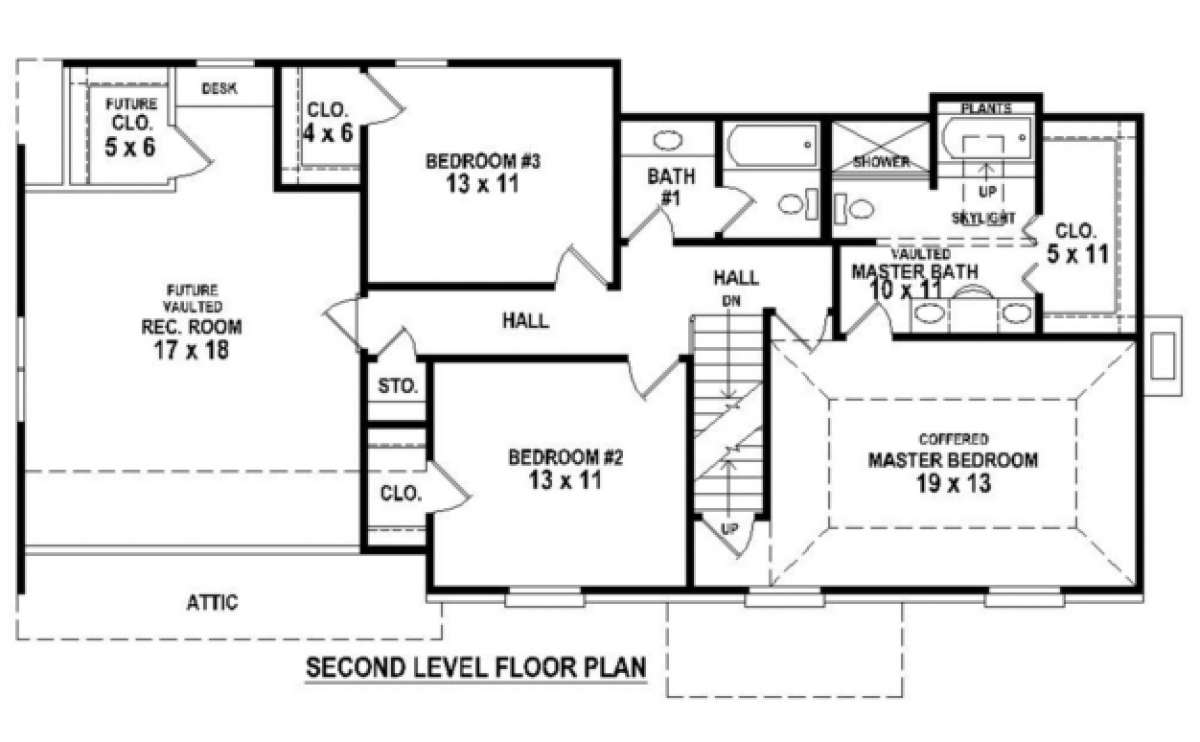 Floorplan 2 for House Plan #053-00464