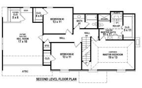 Floorplan 2 for House Plan #053-00464