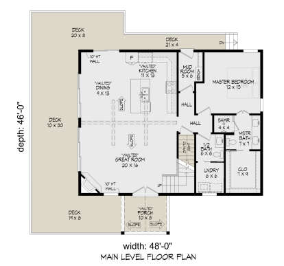 Main Floor  for House Plan #940-01423