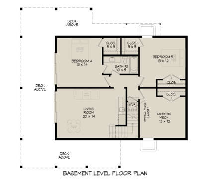 Basement  for House Plan #940-01423