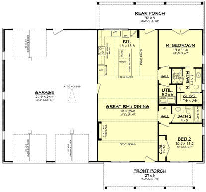 Main Floor  for House Plan #041-00426