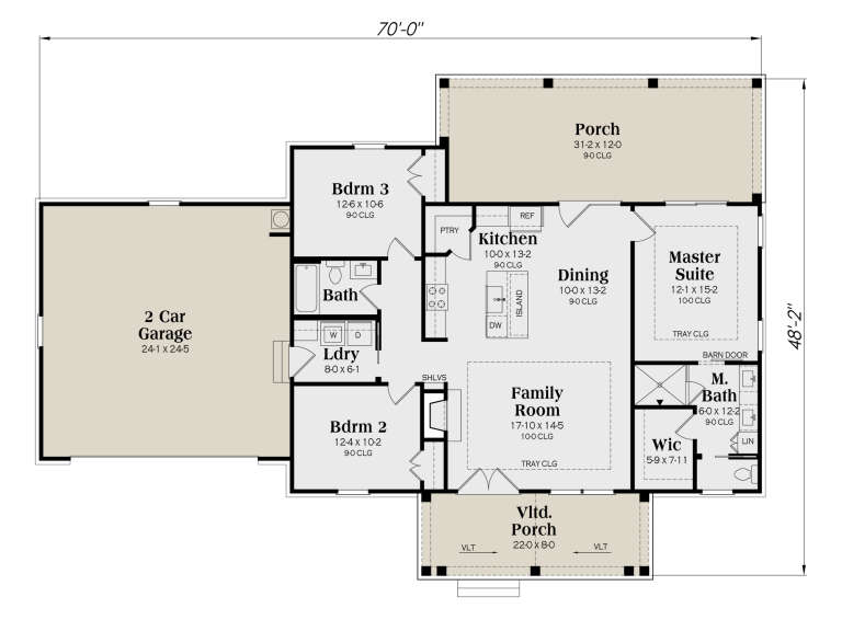 House Plan House Plan #35298 Drawing 1