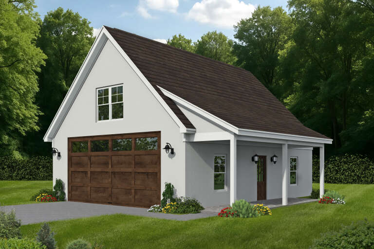 House Plan House Plan #35299 Angled Front Elevation