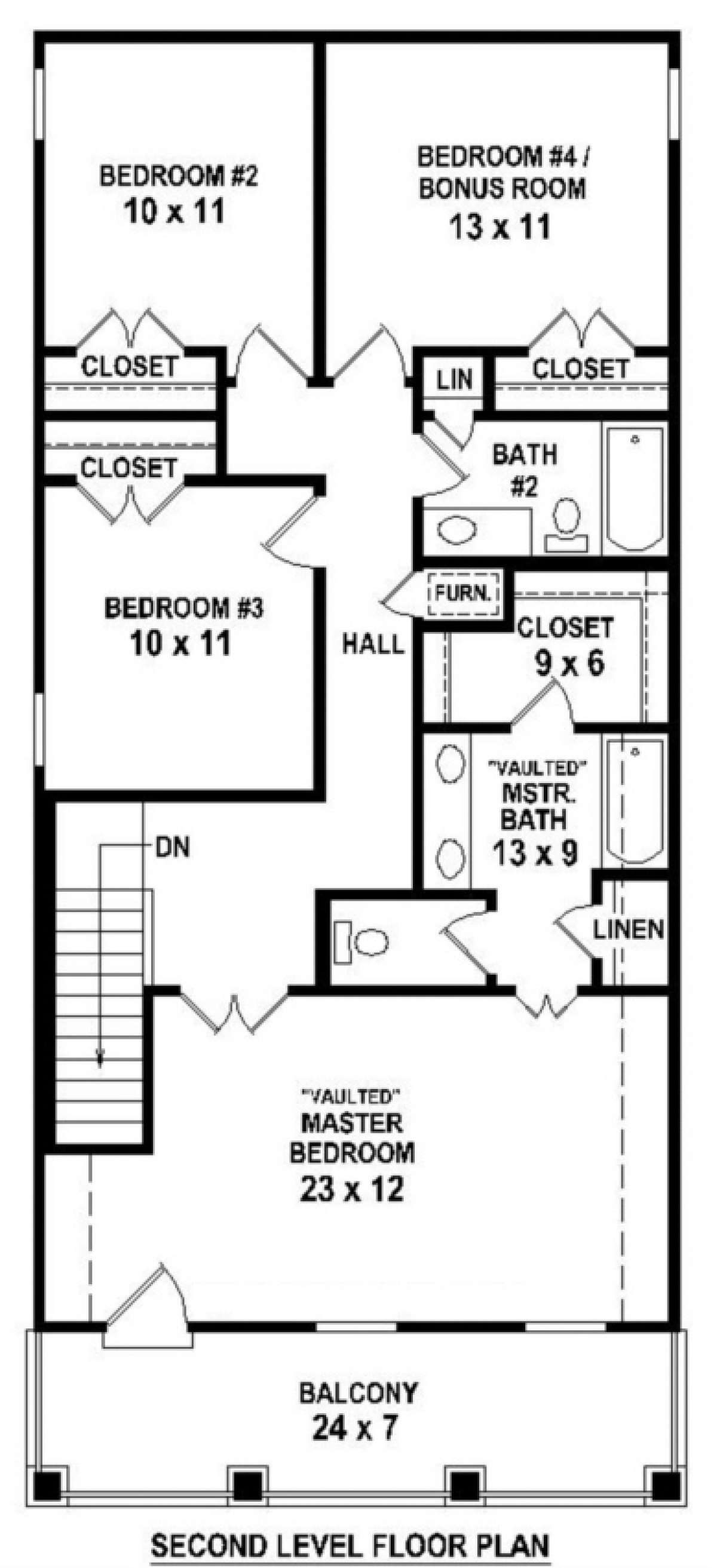 Floorplan 2 for House Plan #053-00465