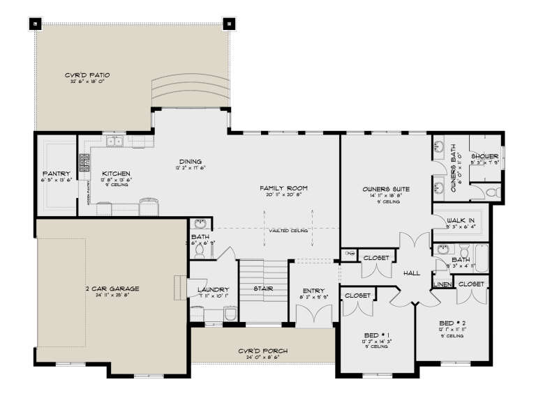 House Plan House Plan #35301 Drawing 1