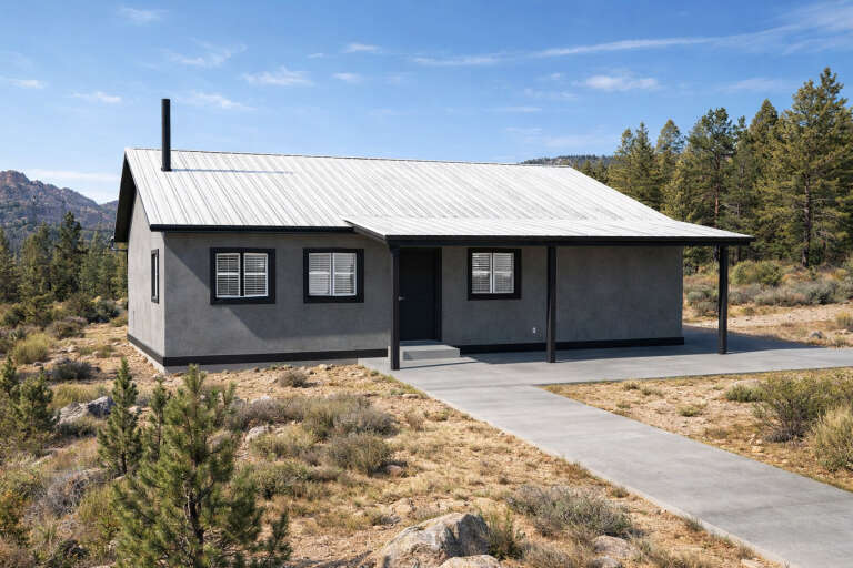 House Plan House Plan #35303 Angled Front Elevation