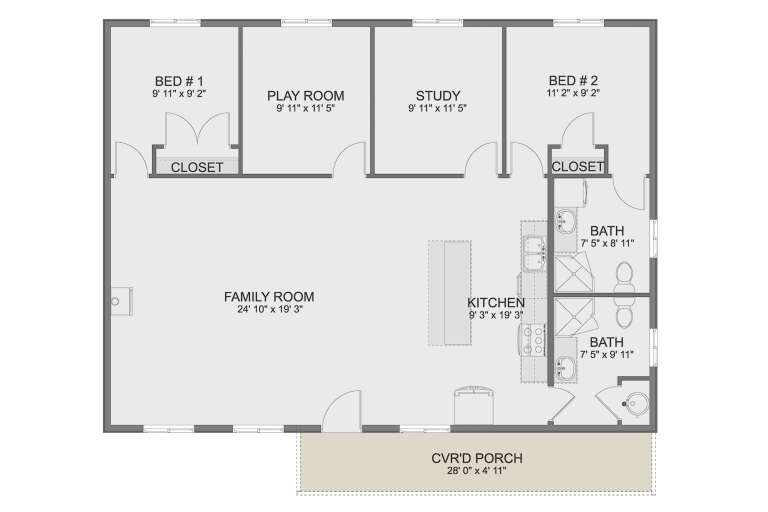 House Plan House Plan #35303 Drawing 1