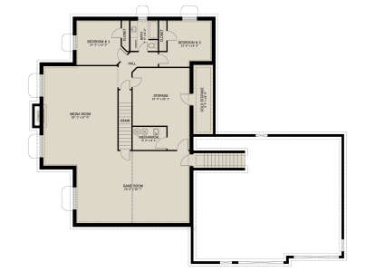 Basement for House Plan #2802-00516