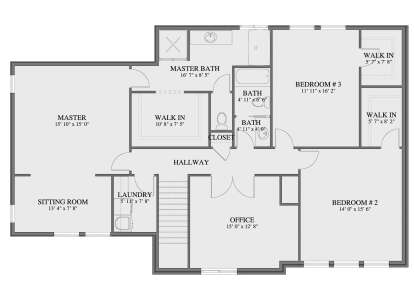 Second Floor for House Plan #2802-00517
