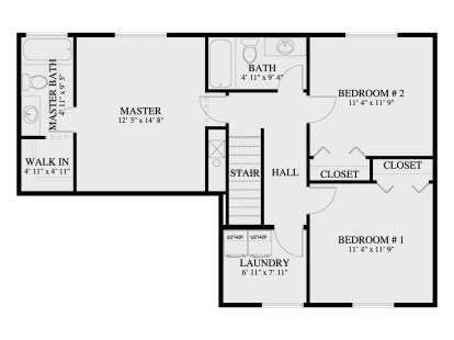 Second Floor for House Plan #2802-00518
