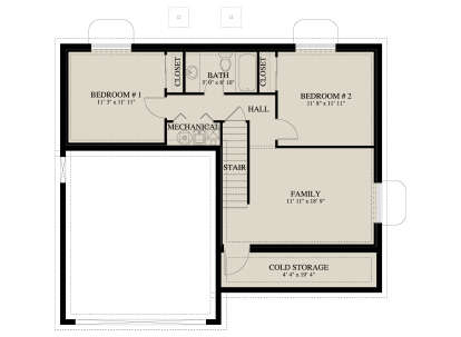 Basement  for House Plan #2802-00518