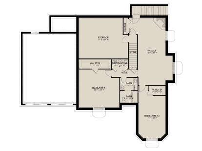 Basement for House Plan #2802-00519