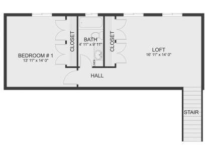 Second Floor for House Plan #2802-00520