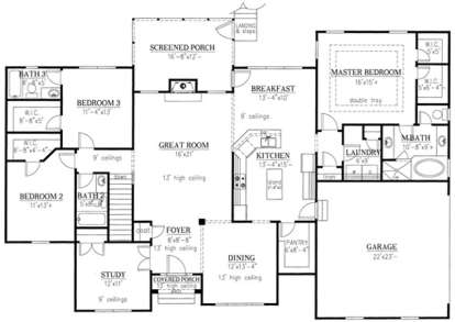 Main Floor for House Plan #286-00027