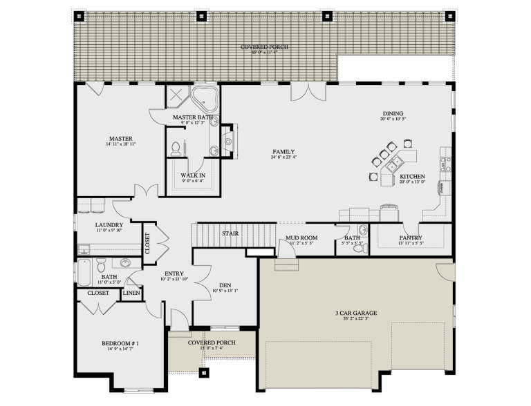 House Plan House Plan #35312 Drawing 1