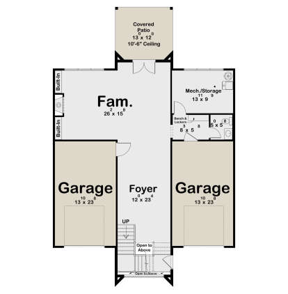 First Floor for House Plan #963-01259