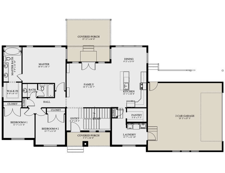 House Plan House Plan #35314 Drawing 1