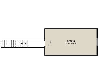 Bonus Room for House Plan #2802-00523