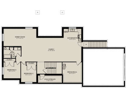 Basement for House Plan #2802-00523