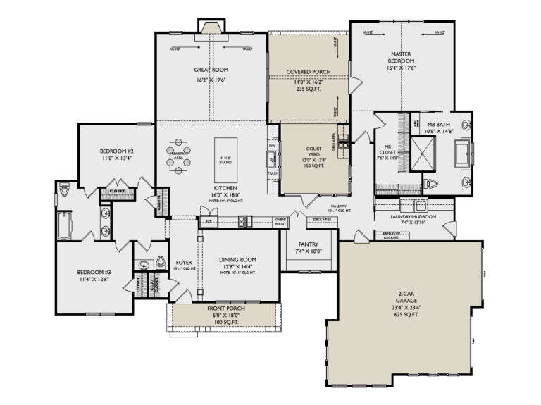 House Plan House Plan #35317 Drawing 1