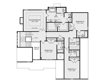 Second Floor for House Plan #957-00153