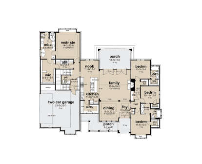 Main Floor  for House Plan #9401-00136