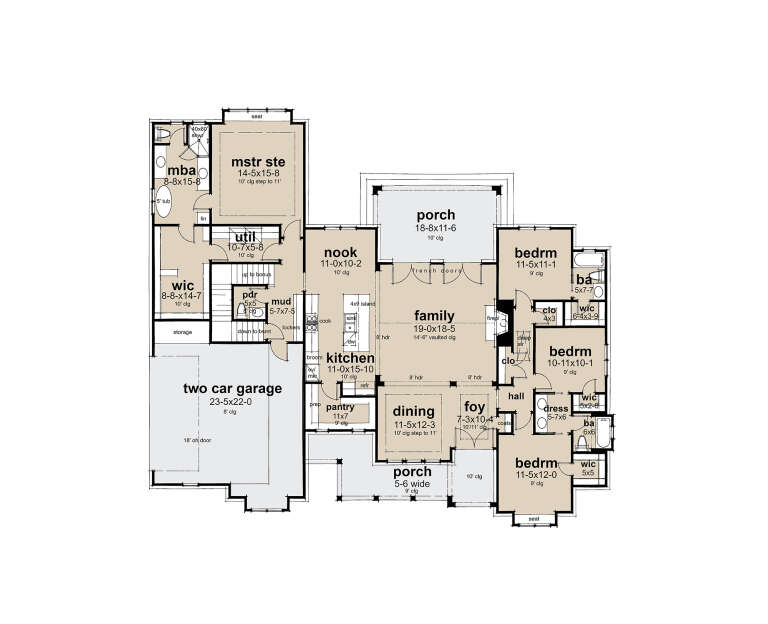 House Plan House Plan #35323 Drawing 1