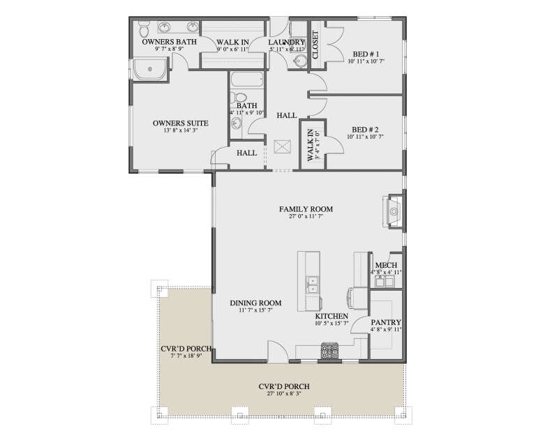 House Plan House Plan #35324 Drawing 1