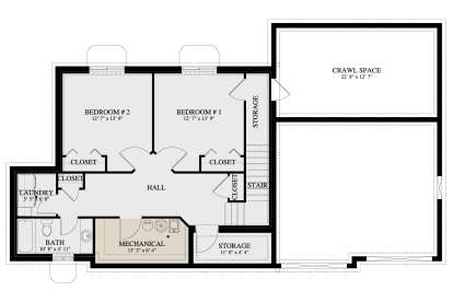 Basement for House Plan #2802-00527