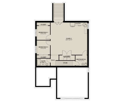 Basement for House Plan #2802-00528