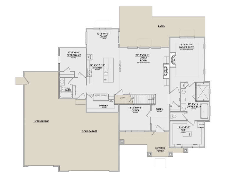 House Plan House Plan #35329 Drawing 1