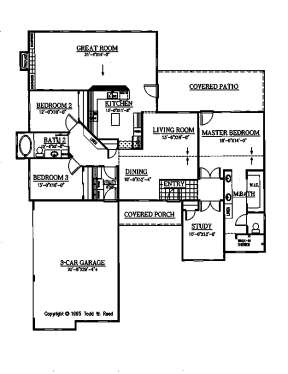 Floorplan 1 for House Plan #286-00029