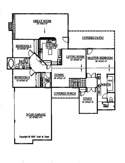 Floorplan1 for House Plan #286-00029