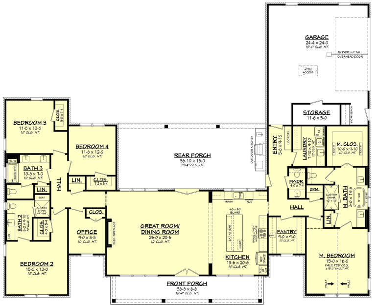 House Plan House Plan #35330 Drawing 1